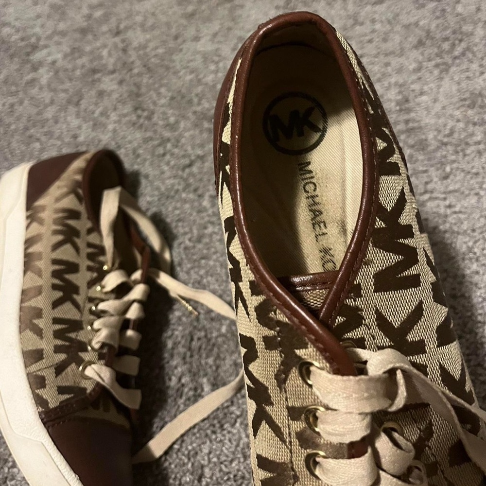 Michael Kors Brown Monogram woman Sneakers - Picture 2 of 3
